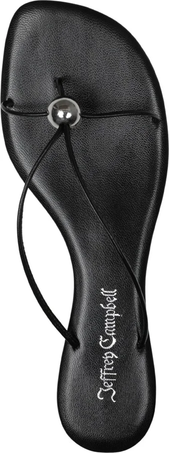 Jeffrey Campbell Cherished Dome-Stud Strappy Flat Sandals - Buff/Silver - Image 8