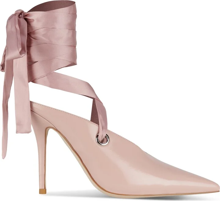 Jeffrey Campbell Grateau Sculpted High-Heel Lace-Up Mules - Image 2