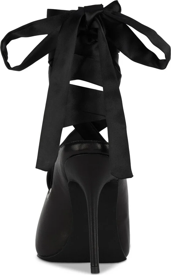 Jeffrey Campbell Grateau Sculpted High-Heel Lace-Up Mules - Image 7