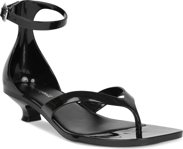 Jeffrey Campbell Gummy Kitten-Heel Jelly Thong Sandals
