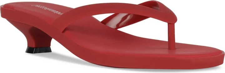 Jeffrey Campbell Lollipop Jelly Kitten-Heel Thong Sandals