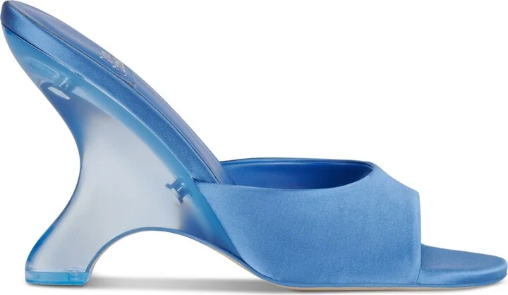 Jeffrey Campbell Mew-2 Sculpted Vinyl Wedge Sandals - Image 10