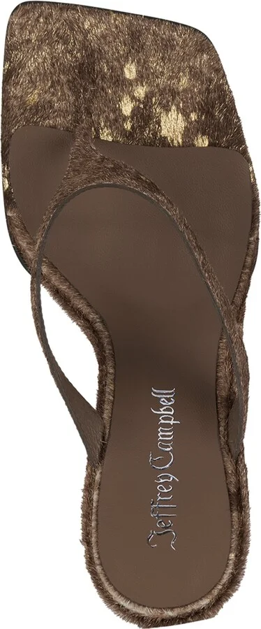 Jeffrey Campbell Romee-f Sculpted Wedge Thong Sandals - Image 4