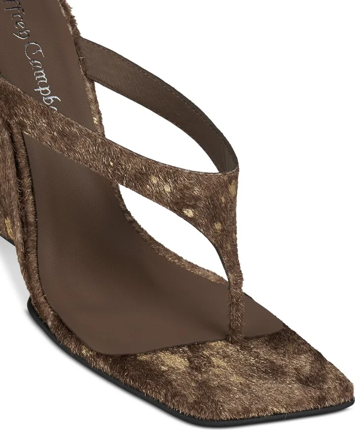 Jeffrey Campbell Romee-f Sculpted Wedge Thong Sandals - Image 6