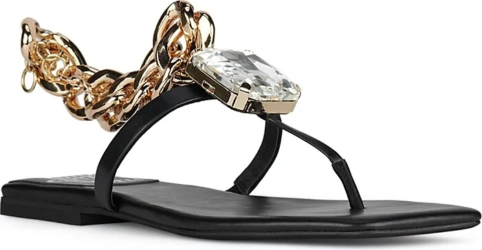 Jeffrey Campbell Women's Ring-On-It Embellished Thong Sandals