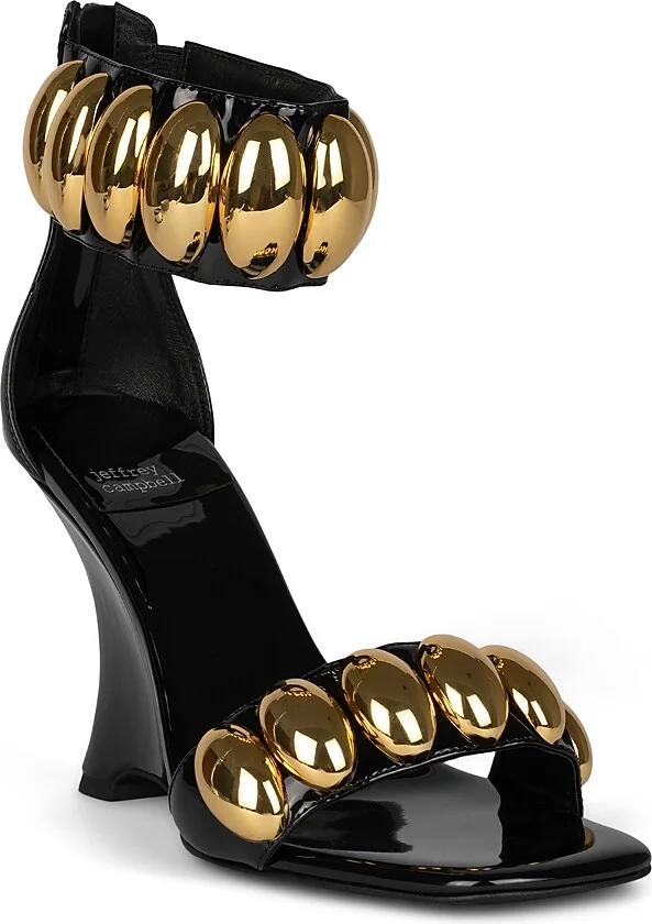 Black Patent Gold