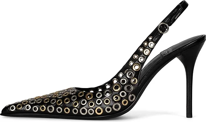 Jeffrey Campbell Women's Youwish G Eyelet Slingback Pumps