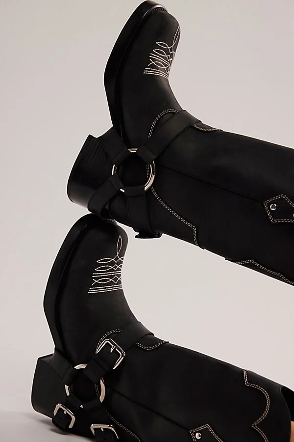 Jeffrey Campbell x FP x Understated Leather Motoboy Boots - Image 2