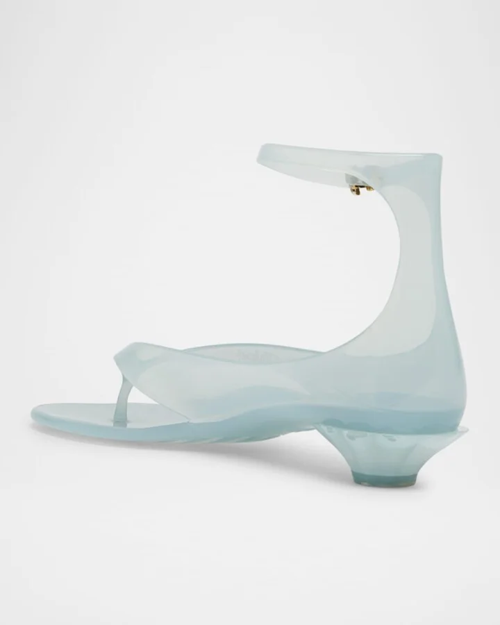 Jelly Thong Ankle-Strap Sandals - Image 4