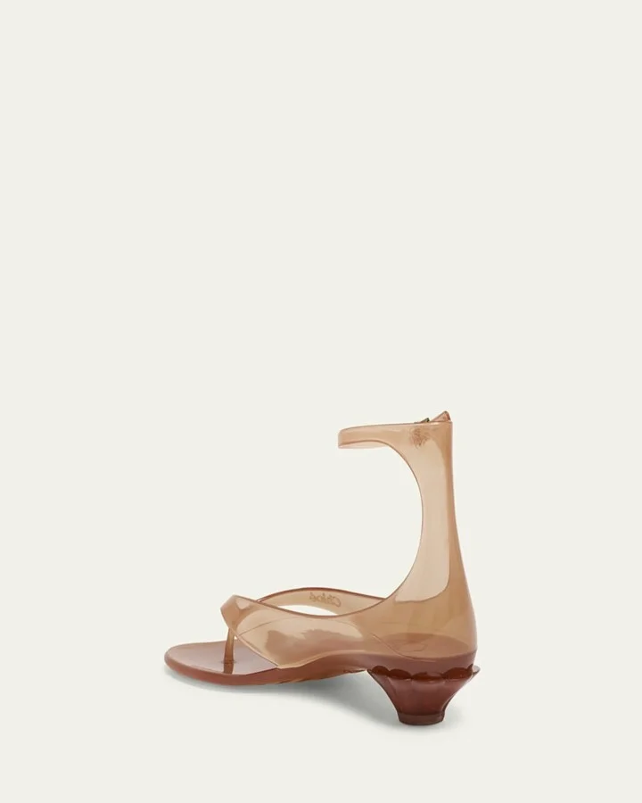 Jelly Thong Ankle-Strap Sandals - Image 5