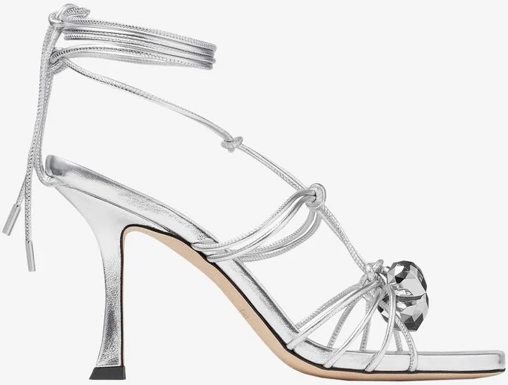 Jemma 90 Metallic Nappa Leather Sandals