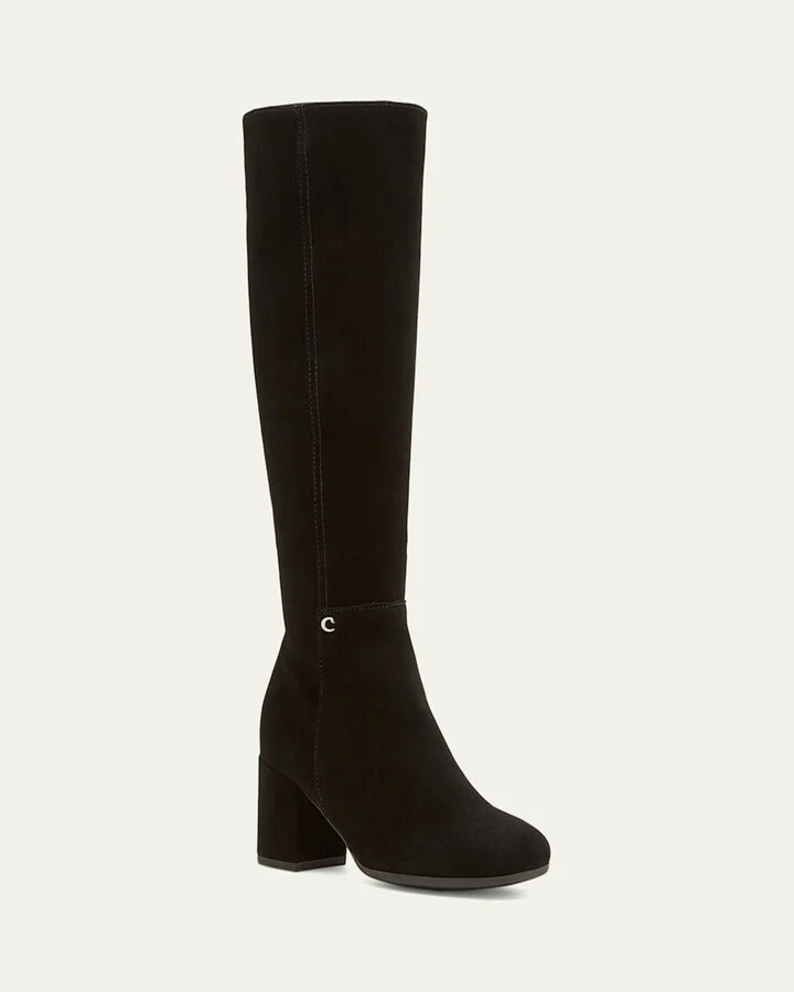 Jemma Suede Knee-High Boots - Image 2
