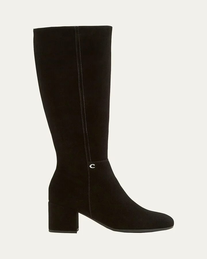 Jemma Suede Knee-High Boots