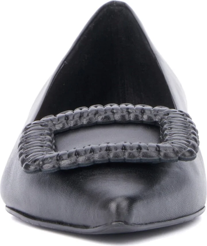 Jena Buckle Weatherproof Pointed Toe Flat - Image 4