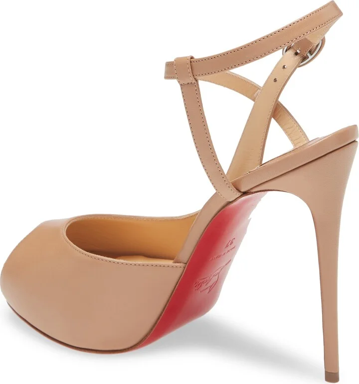 Jenlove Ankle Strap Peep Toe Stiletto - Image 2
