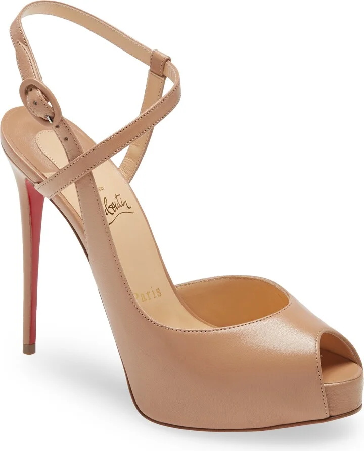 Jenlove Ankle Strap Peep Toe Stiletto
