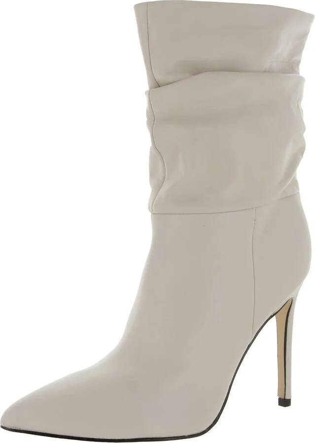 JENN Womens Pointed Toe Mid-Calf Boots