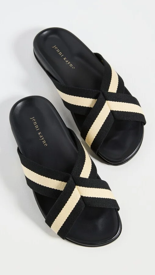 Jenni Kayne Cotton Crossover Sandals - Image 2