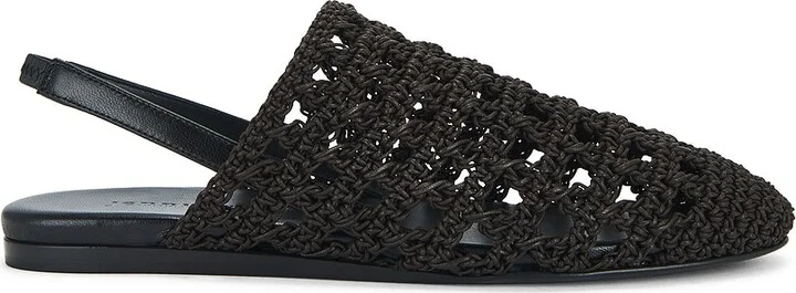 Jenni Kayne Crochet Jules Mule in Chocolate