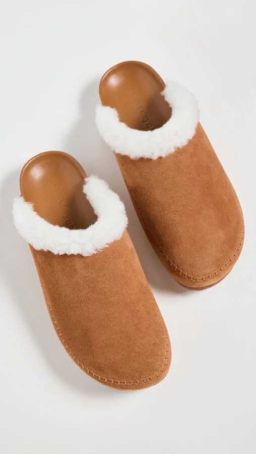 Jenni Kayne Shearling-Lined Moc Clogs - Image 5