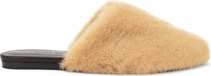 Jenni Kayne Shearling Mule in Beige