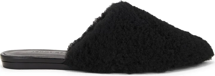 Jenni Kayne Shearling Mule in Black