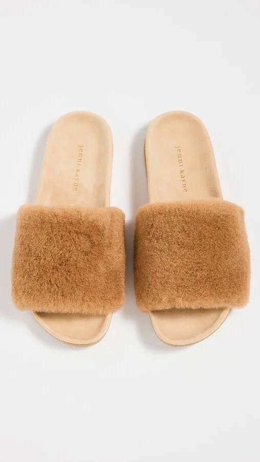 Jenni Kayne Shearling Slide Sandals - Image 4