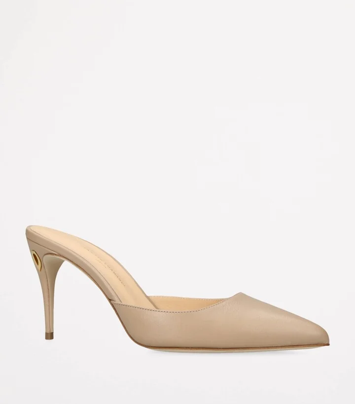 Jennifer Chamandi Leather Giuseppe Mules 85 - Image 3