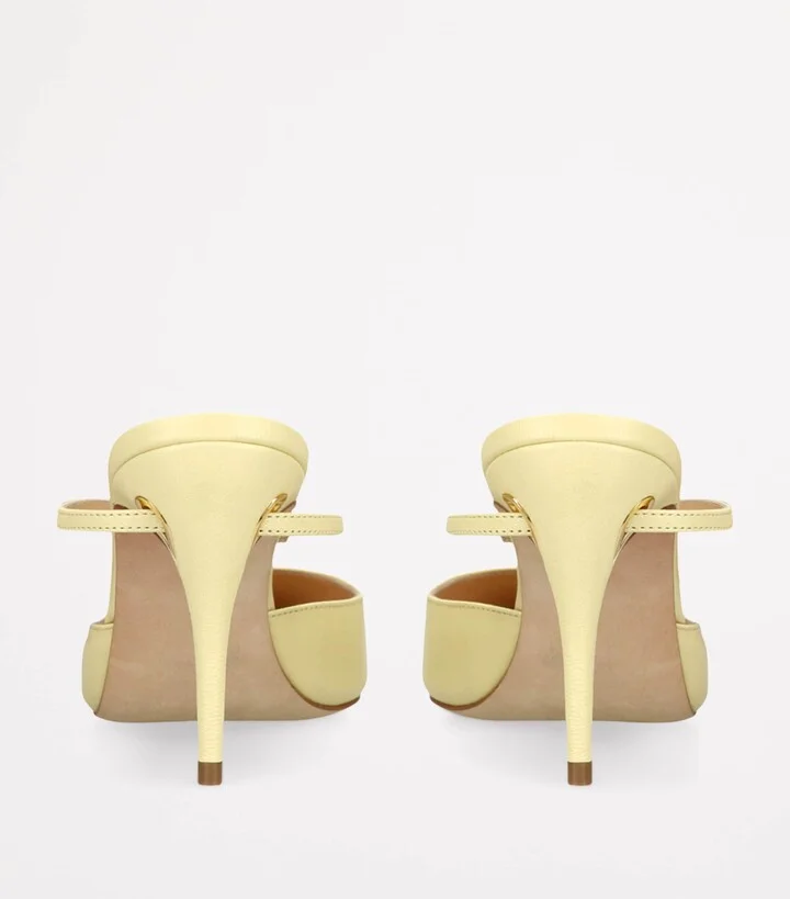 Jennifer Chamandi Leather Giuseppe Mules 85 - Image 2
