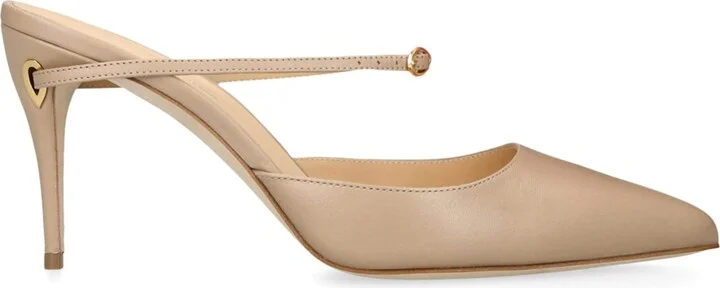 Jennifer Chamandi Leather Giuseppe Mules 85