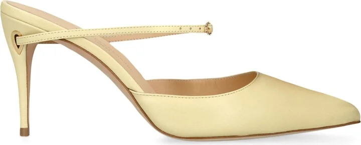 Jennifer Chamandi Leather Giuseppe Mules 85