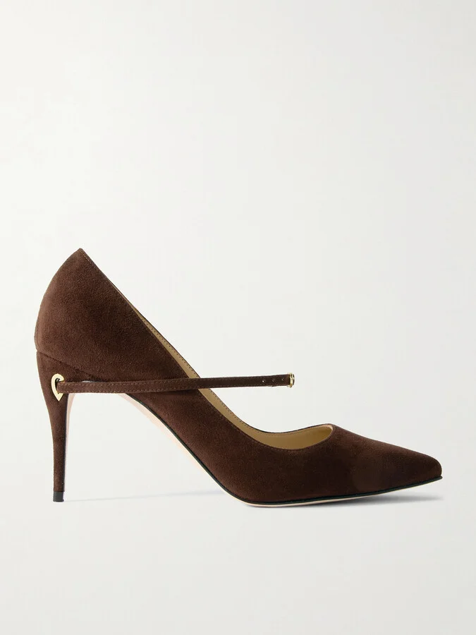 Jennifer Chamandi - Lorenzo 85 Suede Pumps - Brown