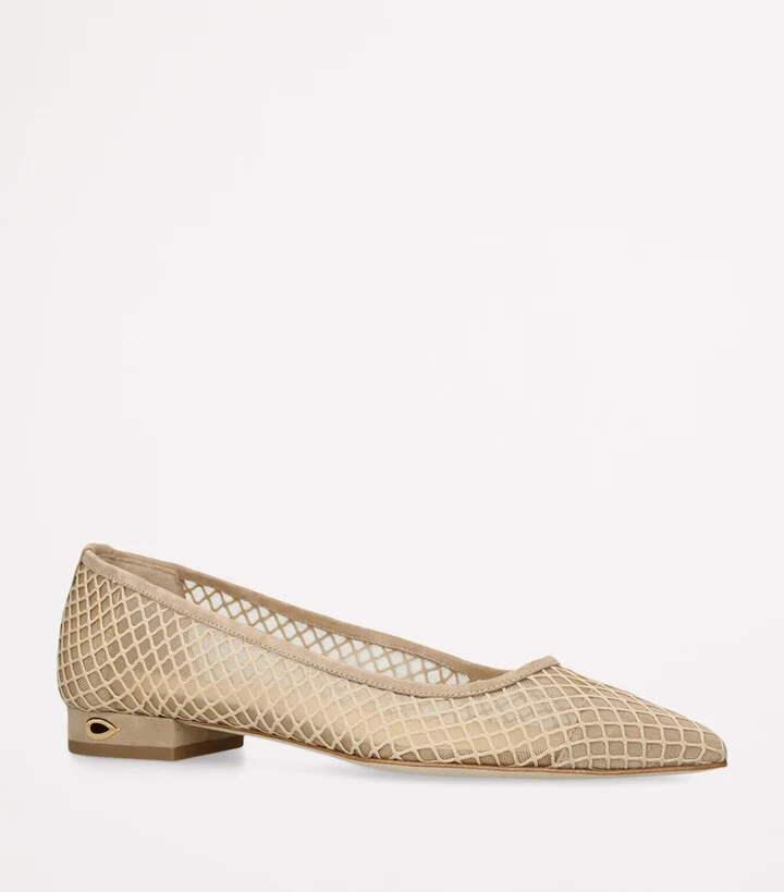Jennifer Chamandi Mesh Lorenzo Ballet Flats - Image 3