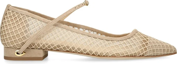 Jennifer Chamandi Mesh Lorenzo Ballet Flats
