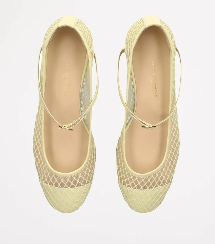 Jennifer Chamandi Mesh Paolo Ballet Flats - Image 4