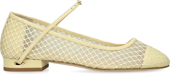 Jennifer Chamandi Mesh Paolo Ballet Flats