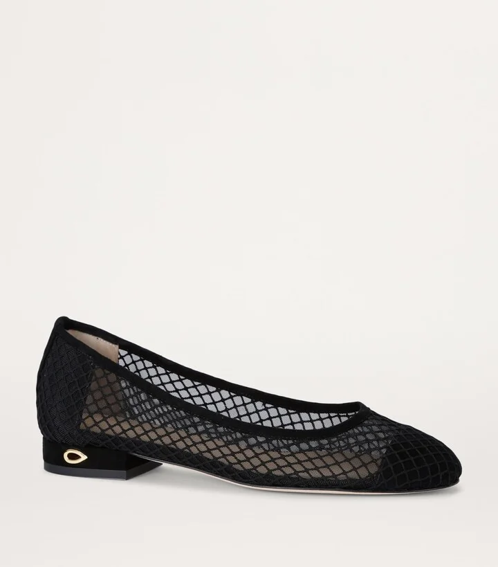 Jennifer Chamandi Suede Paolo Ballet Flats - Image 3