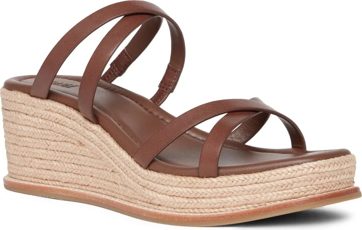 Jenny Espadrille Platform Wedge Slide Sandal