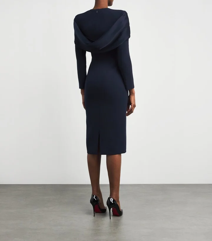 Jenny Packham Satin Bow Penny Midi Dress - Image 3