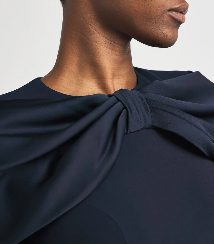 Jenny Packham Satin Bow Penny Midi Dress - Image 6
