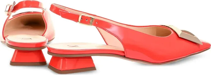Jenny patent-leather pointed-toe pumps - Image 3