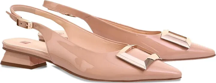 Jenny patent-leather slingback pumps - Image 2
