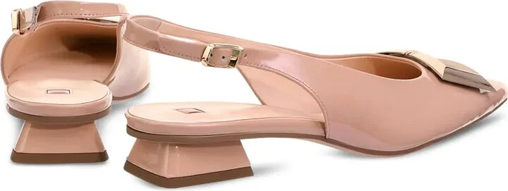 Jenny patent-leather slingback pumps - Image 3