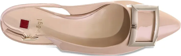 Jenny patent-leather slingback pumps - Image 5