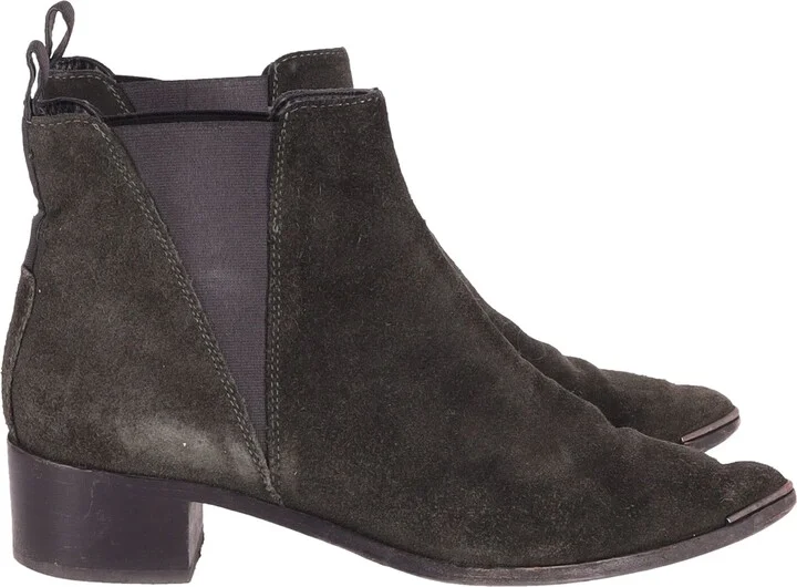 Jensen Ankle Boots in Black Suede