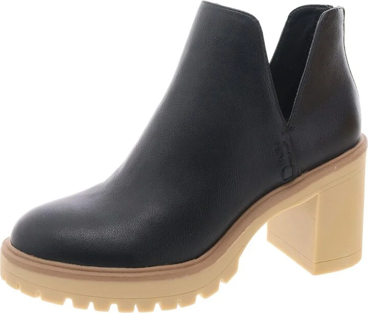 Jerad Womens Zipper Faux Leather Booties