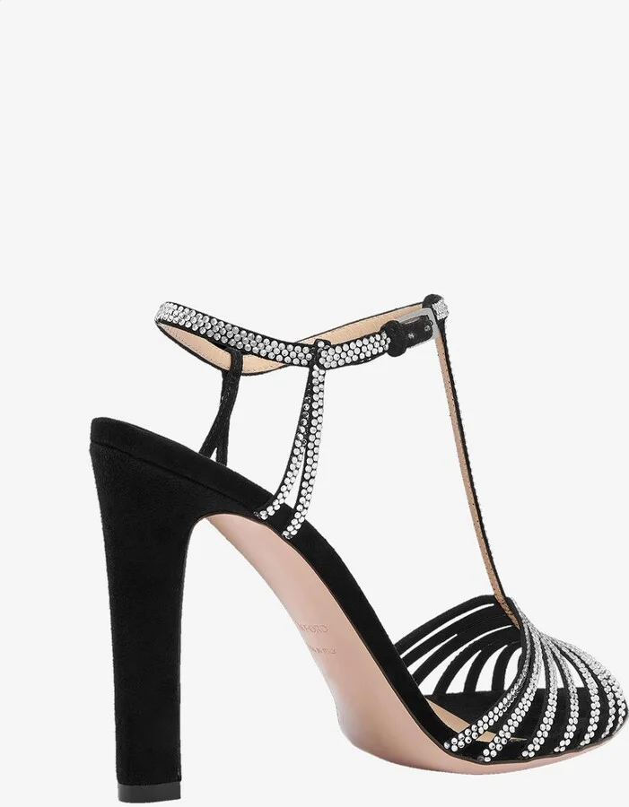 Jerry 105 Crystal-Embellished Suede Sandals - Image 2