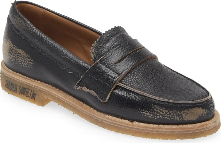 Jerry Grained Leather Penny Loafer