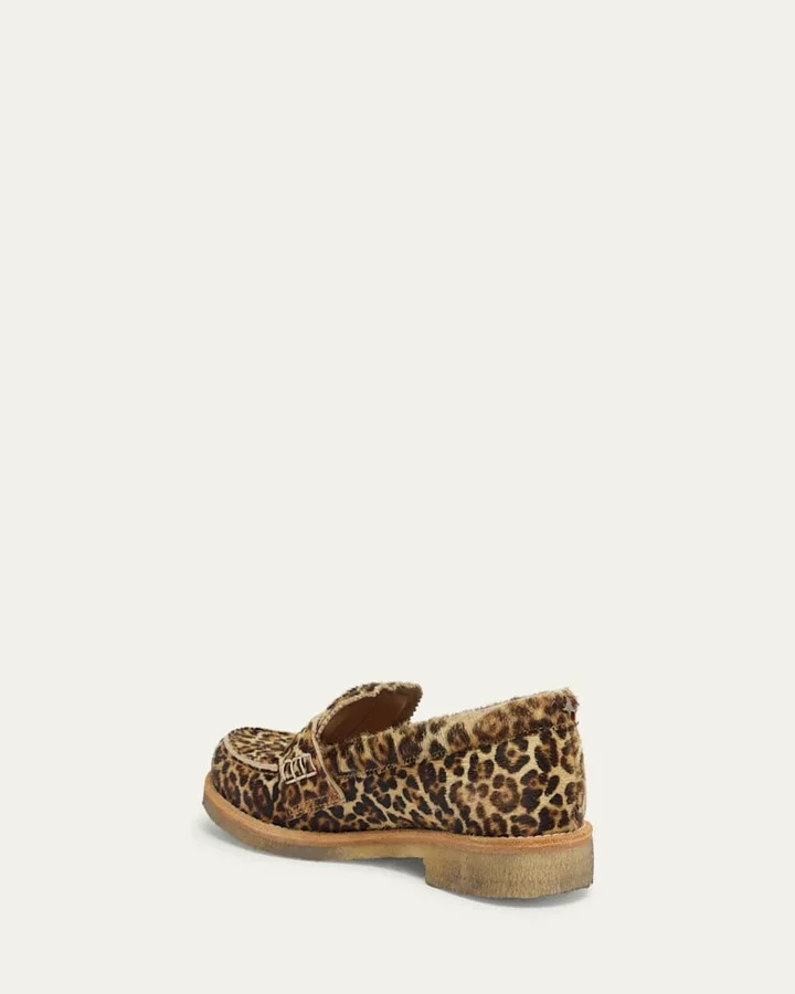 Jerry Leopard Penny Loafers - Image 5