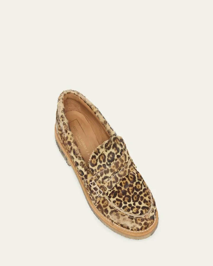 Jerry Leopard Penny Loafers - Image 6